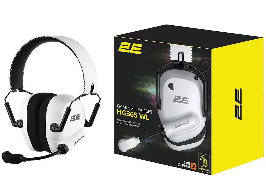 Ігрова гарнітура 2E GAMING HG365 BT/WL White (2E-HG365WT-WL) - фото 11