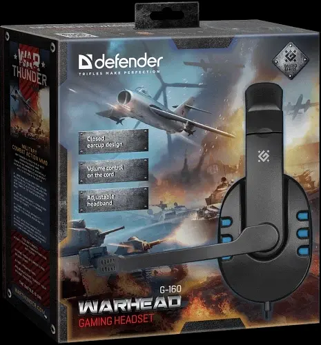 Навушники Warhead G-160, Black/Blue Defender teh0023906 - фото 5