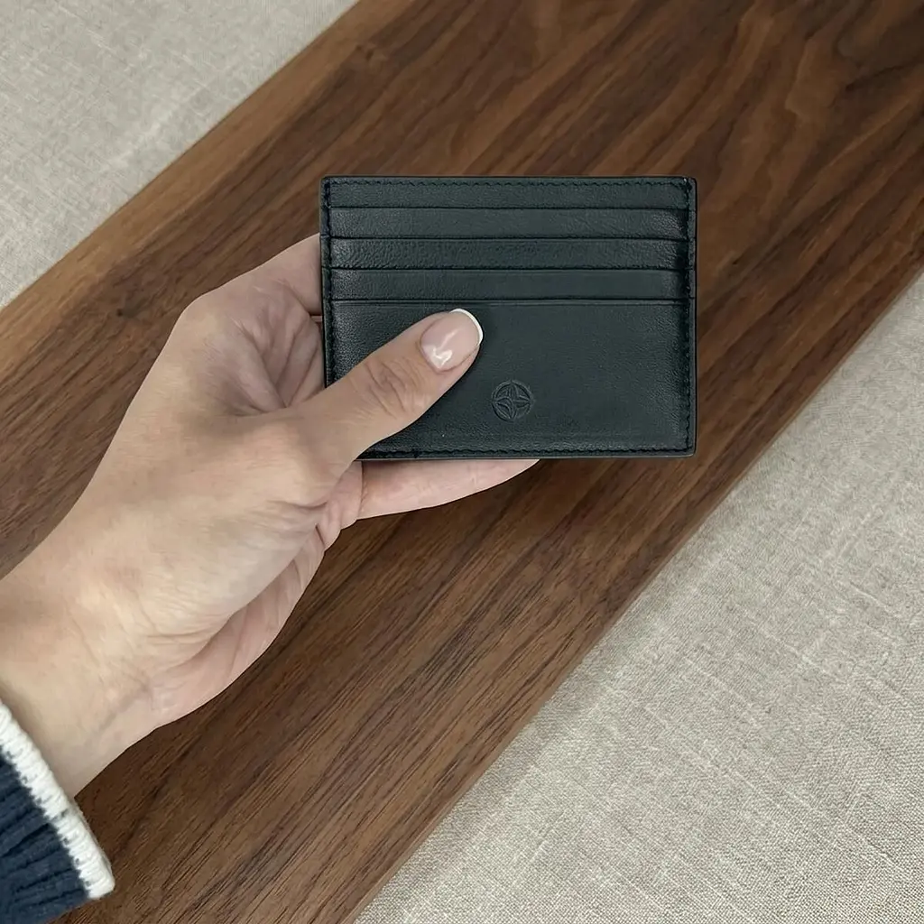 Кредитниця Tony Perotti Натуральна шкіра Cortina 5043 nero (90168) Чорна - фото 6