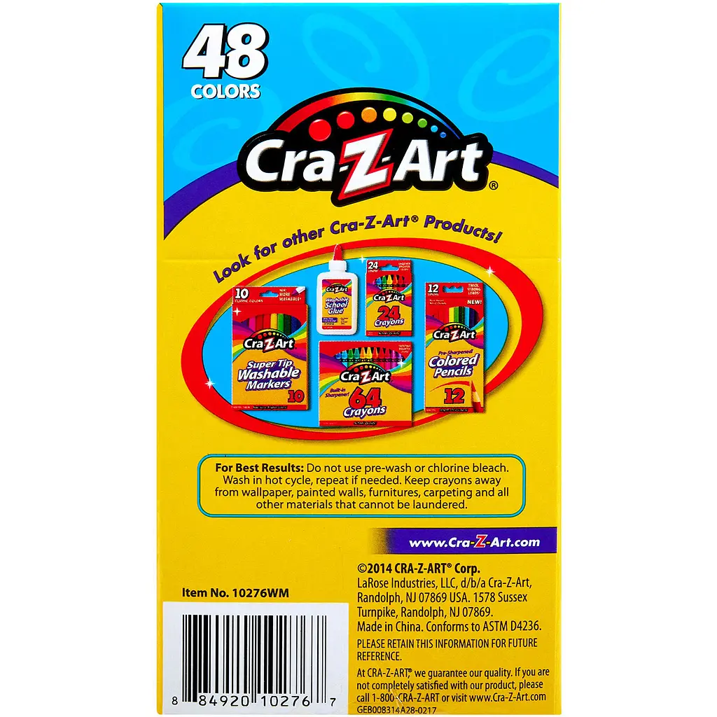 Мелки восковые Cra-Z-Art легкосмываемые 48 шт. (10276CRA) - фото 10