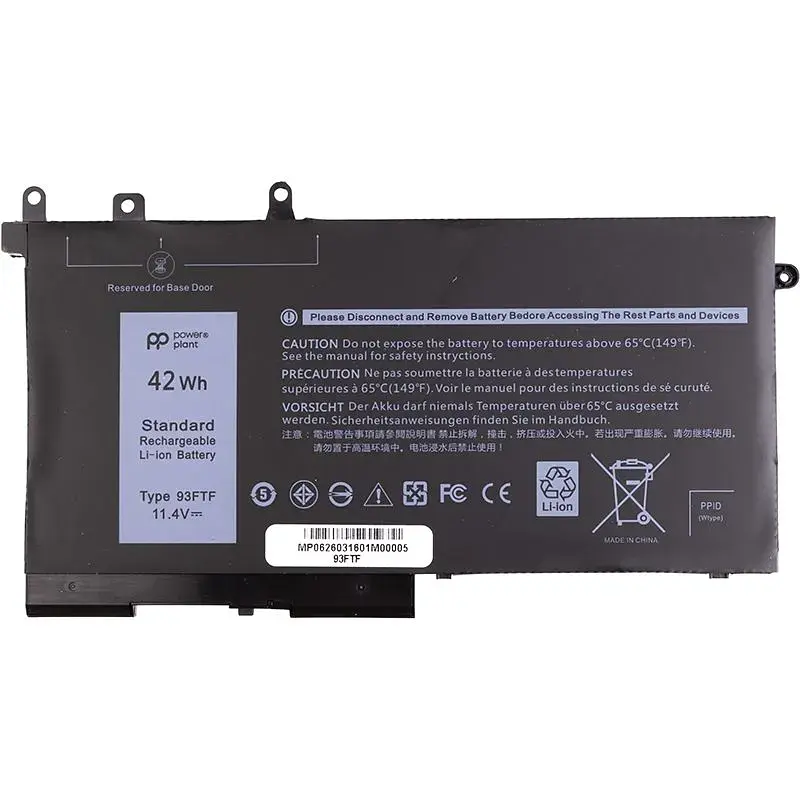 Акумулятор PowerPlant для ноутбуків DELL Latitude E5280 (3DDDG) 11.4V 3500mAh (NB441334) - фото 2