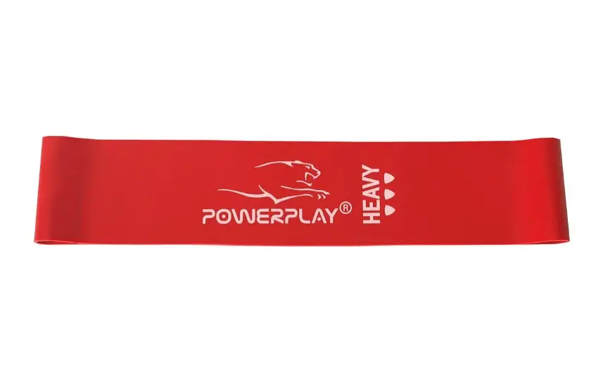 Гумка для фітнесу PowerPlay 4114 Mini Power Band Heavy 1.2 мм Червона (11 кг) (PP_4114_Red_Heavy) - фото 2
