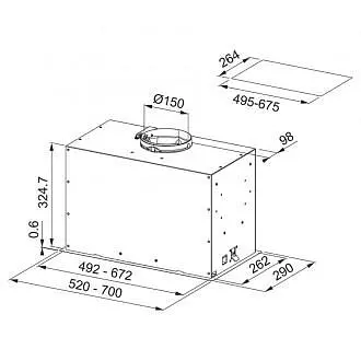 Вытяжка встроенная Franke Box Flush EVO FBFE XS A52 (305.0665.359) - фото 2