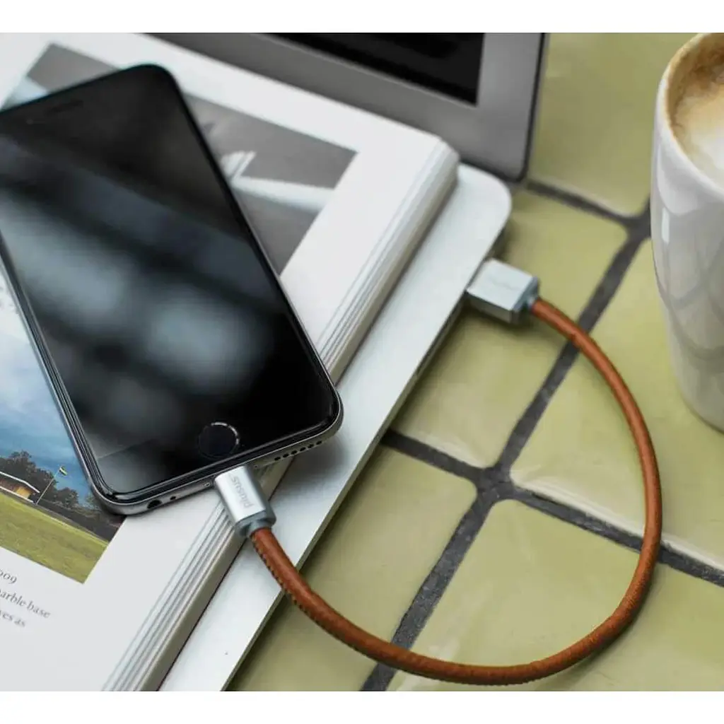 Кабель USB-A to Lightning Plusus Lifestar Handcrafted Vintage Tan 0.25 м (LST2001025) - фото 4