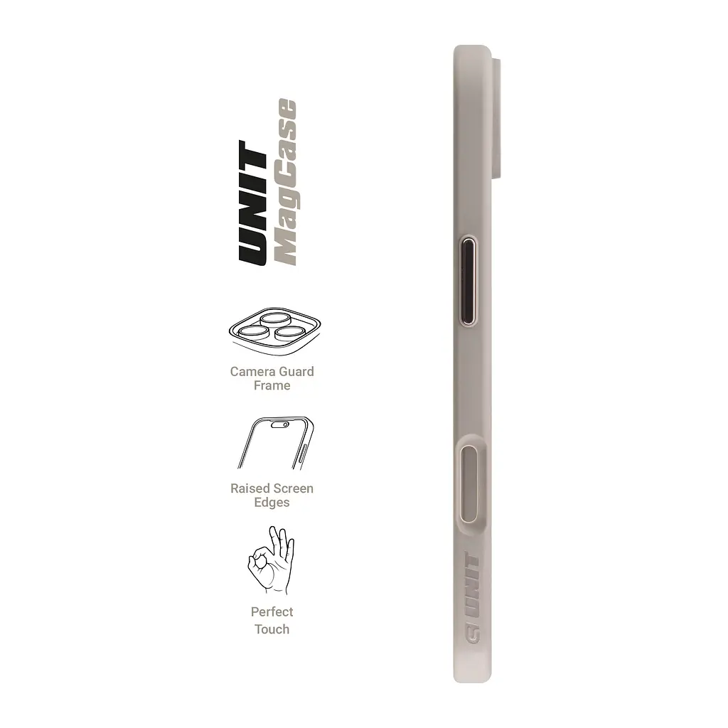 Чехол Apple iPhone 17 Air, Unit MagSafe, серый, прозрачный, магсейф, противоударный, магнитный, панель-накладка с поддержкой MagSafe, с поддержкой беспроводной зарядки, TPU+PC, защита всего корпуса, ударопрочный, ArmorStandart (ARM86309) - фото 3