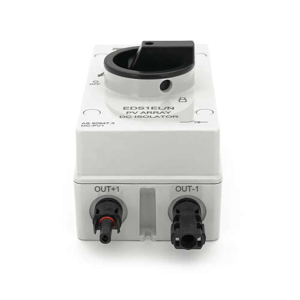 Поворотный выключатель VGreen EDS1EL/N32/2R (2MC4) 1000V 32A 2P IP66 Grey - фото 4