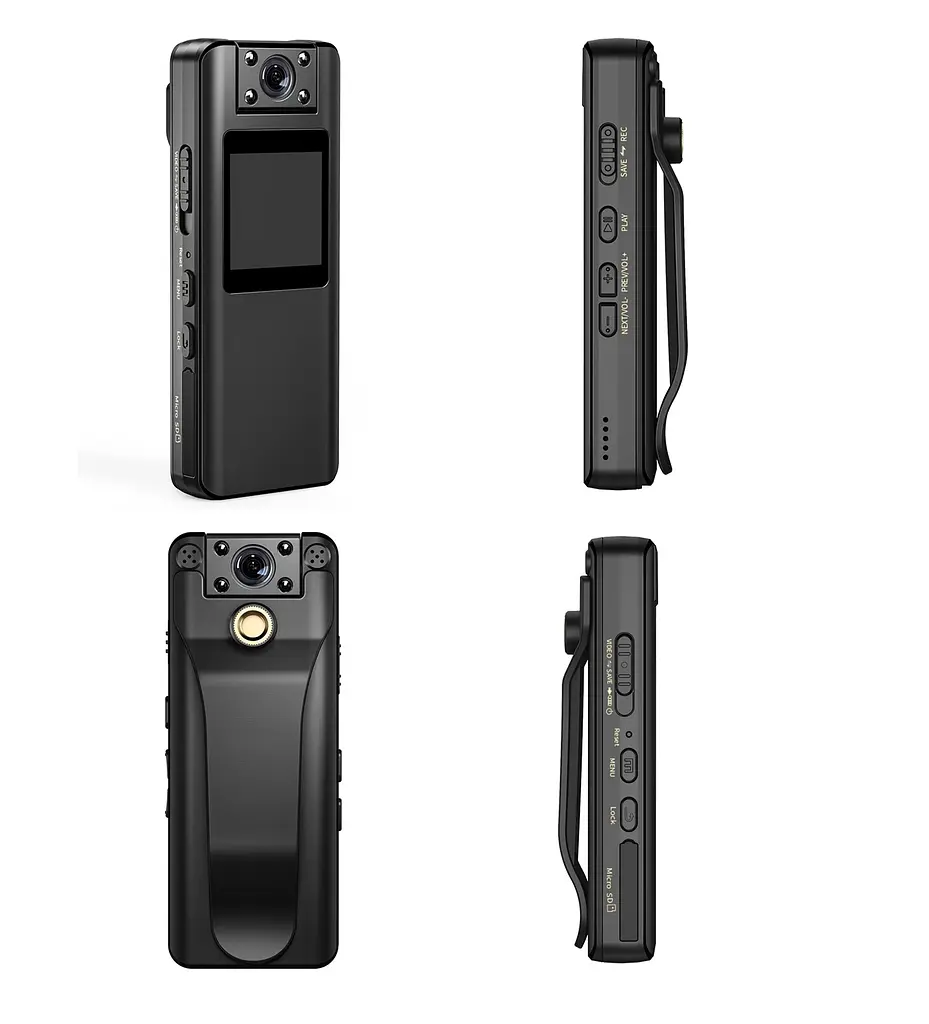 Нагрудна боді-камера Boblov A22 з дисплеєм 1.3 дюйма нічний запис датчик руху акумулятор 2200 мАгод - фото 7