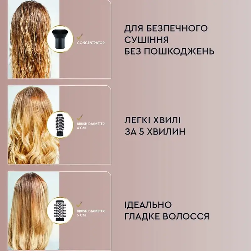 Фен-щетка ROWENTA CF9550F0 - фото 2