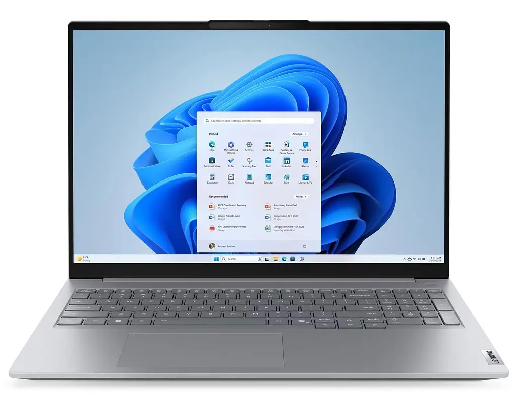 Ноутбук Lenovo 16 ThinkBook 16-G9 WUXGA IPS/Intel 5-210H/16GB/512SSD/UMA/DOS/Gray (21US005URA) - фото 2