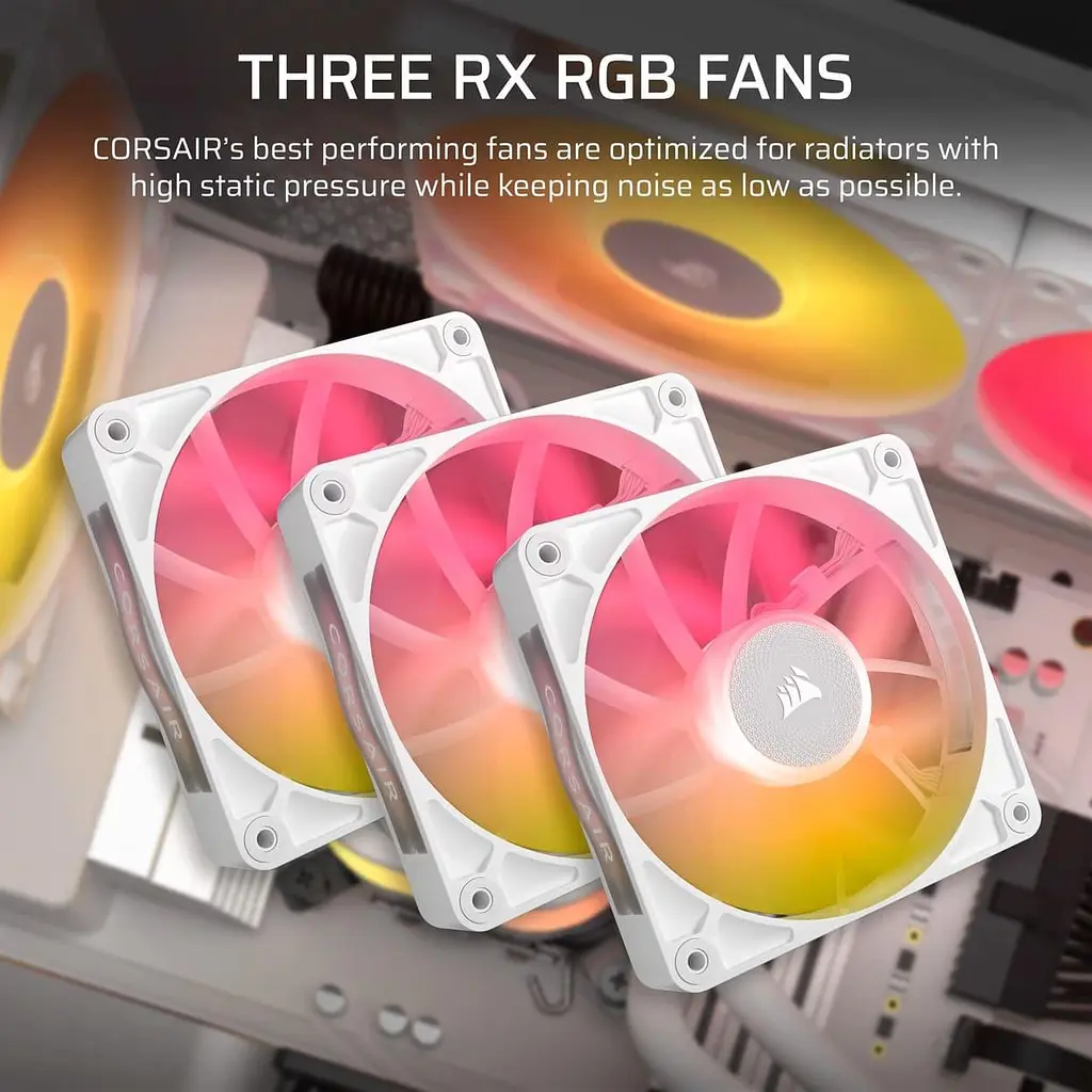 СВО Corsair iCUE LINK TITAN 360 RX RGB White (CW-9061021-WW) - фото 8
