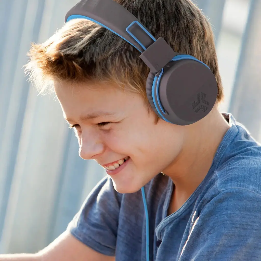 Навушники Jlab JBuddies Studio Kids Wired Graphite/Blue (IEUHJKSTUDIORGRYBLU6) - фото 5