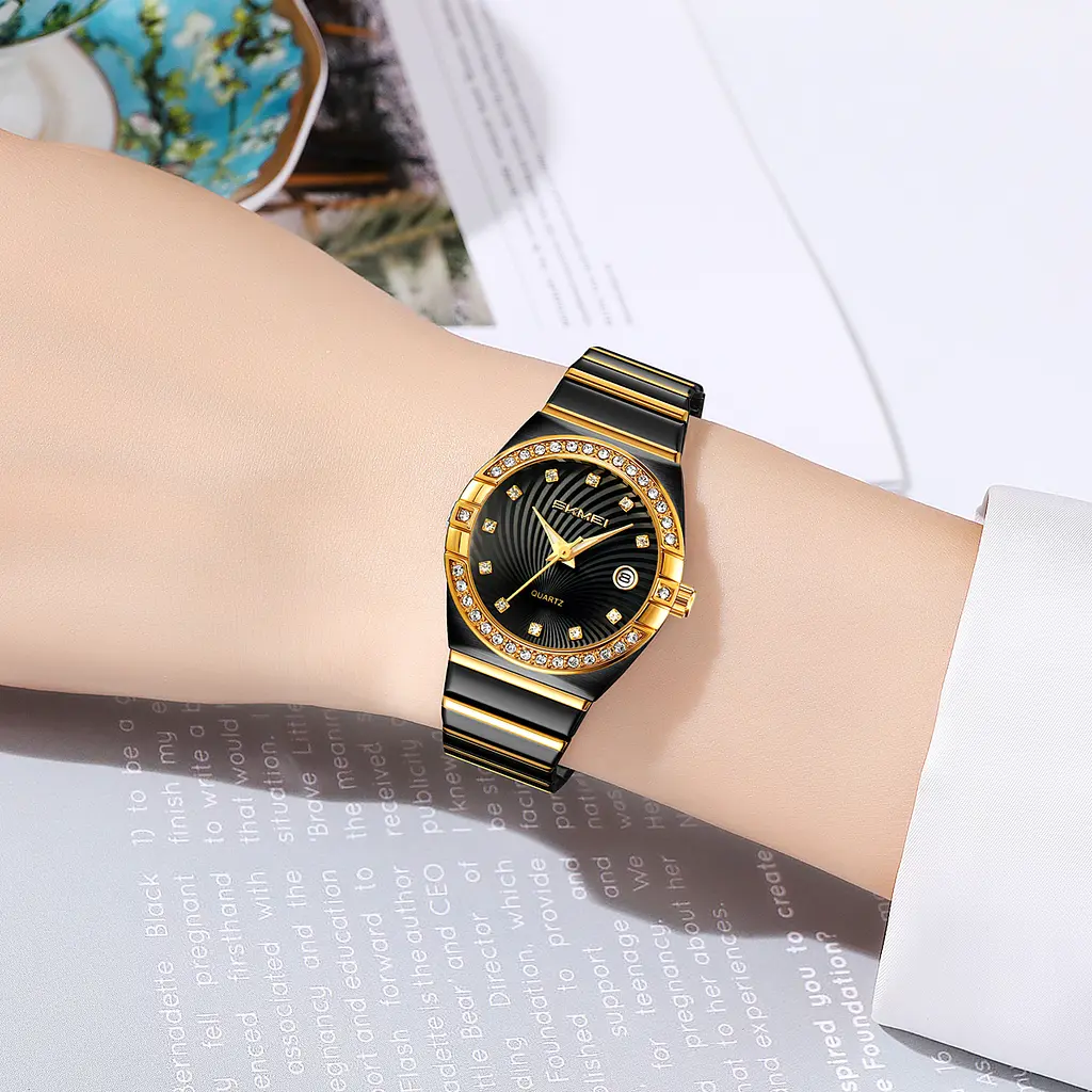 Наручные часы женские 2342BKGD Black-Gold Skmei acs0030006 - фото 3