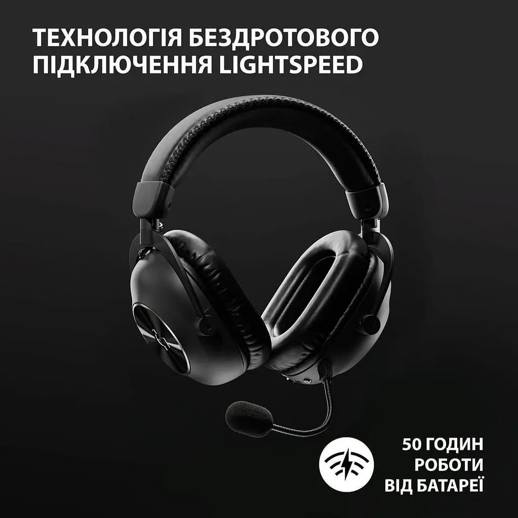 Ігрова гарнітура Logitech G Pro X 2 Lightspeed Wireless Black (981-001263) - фото 8