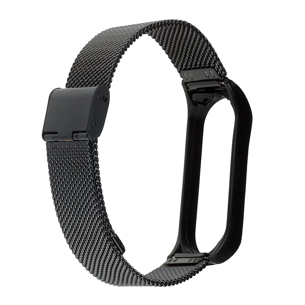 Ремешок Миланская Петля Mi Band 3/4 Черный - фото 2