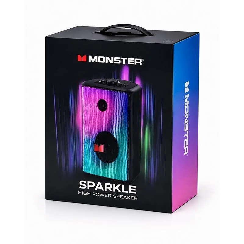 Акустика Monster Sparkle M172 (MS22119) IPX5 BT5.3, 40/80W, USB/AUX/TF, 3-18h - фото 2