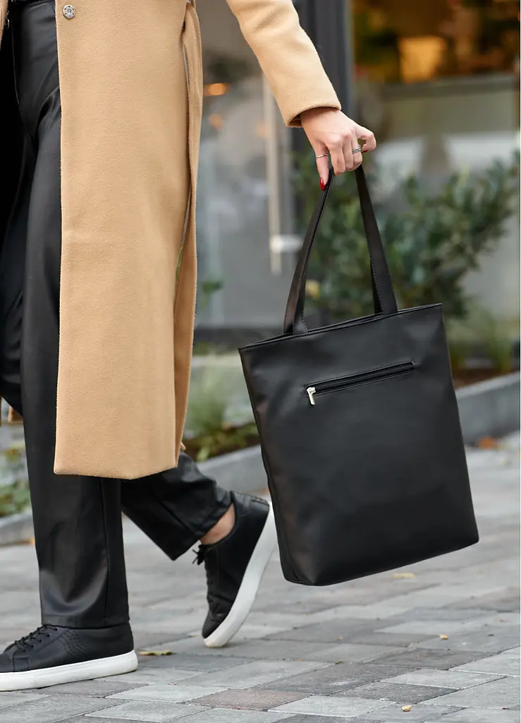Сумка Sambag Shopper Tote SQN чорний 41 х 30 х 10 см (93220001) - фото 7