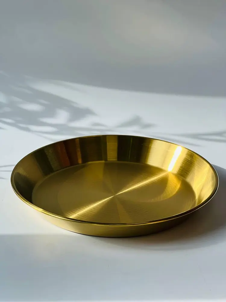 Миска сталева "Сервіо-голд", 28x3,5 см - фото 3