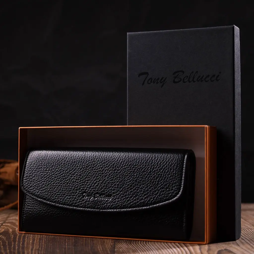 Кожаный женский кошелек Tony Bellucci 19х9.5х1.5 см acs0026975 - фото 8