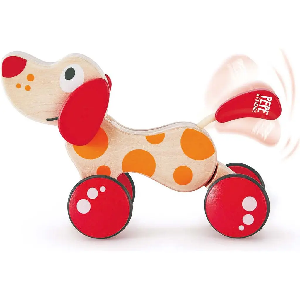 Деревянная каталка Hape Песик (E0347) - фото 3