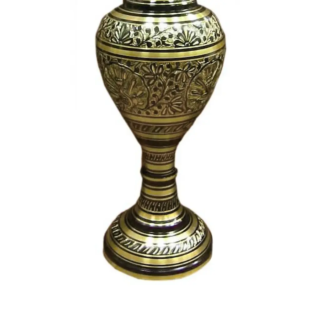 Ваза бронзовая черная 60х17х17 см - фото 2