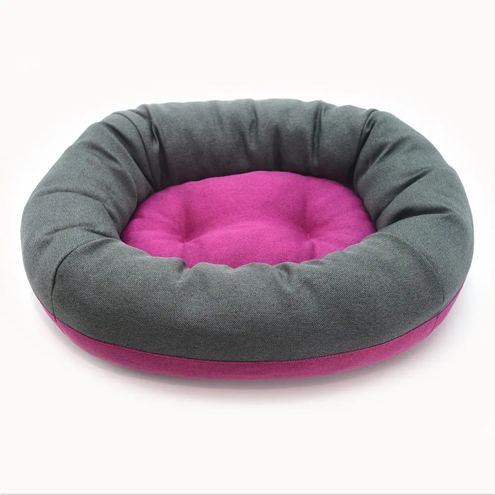 Лежак овальний для собак та котів Магнус Zoo-hunt рожевий №4 70х100х25 см - фото 4