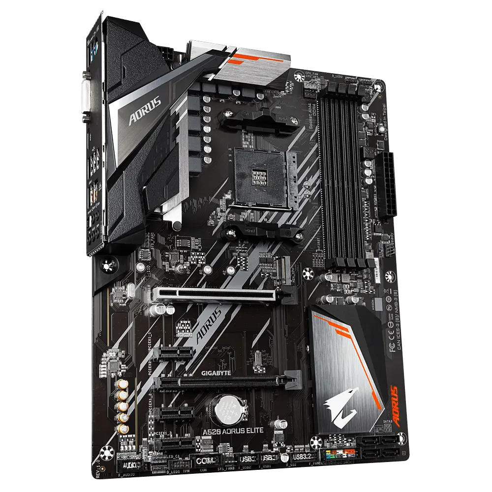 Материнська плата Gigabyte A520 Aorus Elite Socket AM4 (A520 AORUS ELITE) Б/В - фото 2