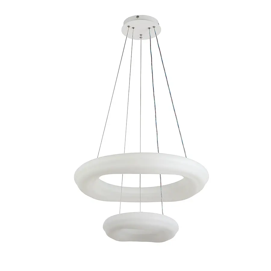 Люстра стельова LED Levistella 797MD6008 (550+300), 80W, три режими світла, діаметр 300+550 мм, пульт, сучасний стиль - фото 2