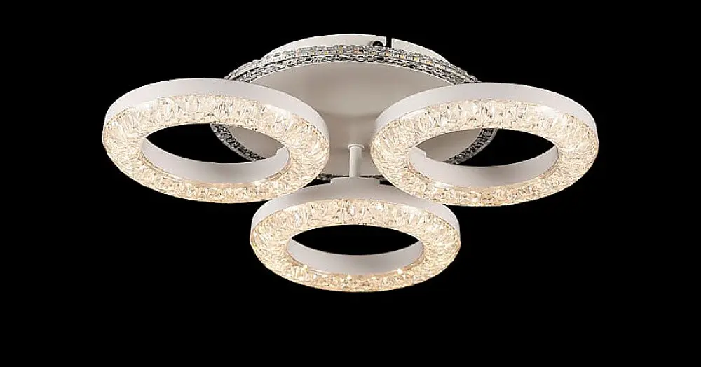 Люстра стельова LED Splendid Ray L2722/3, 70W, білий, метал, акрил, сучасний стиль з пультом і димером - фото 3