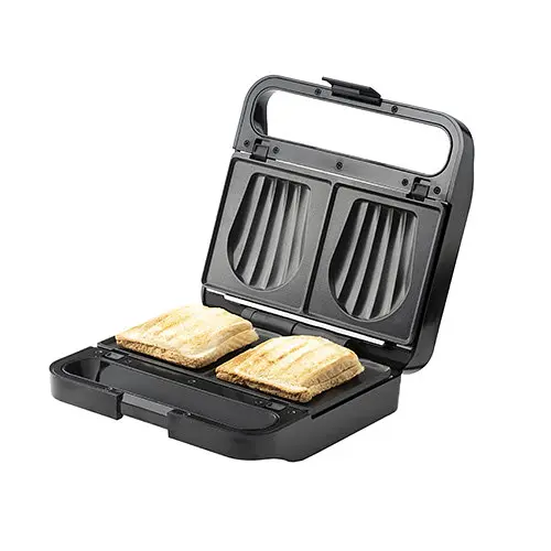 Мультимейкер 2 в 1 Adler AD 3070 black (Бутербродниця — гриль) - фото 4