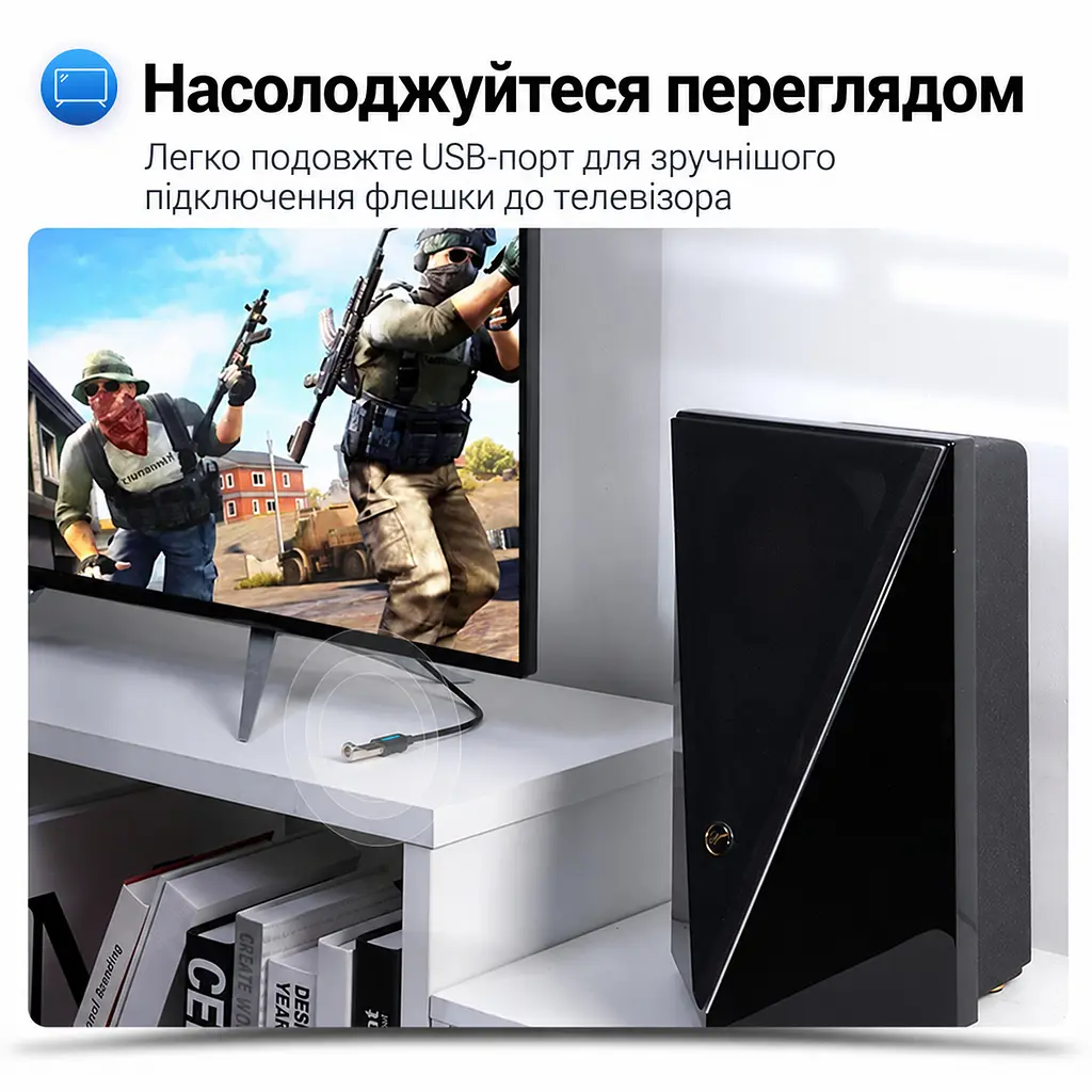 Кабель-подовжувач Vention CBHBF USB 3.0 Type-A 1 м чорний (CBHBF) - фото 13