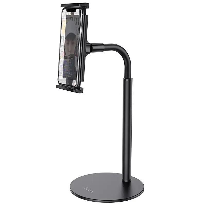 Подставка держатель Hoco PH30 Soaring metal desktop holder настольный черный - фото 3