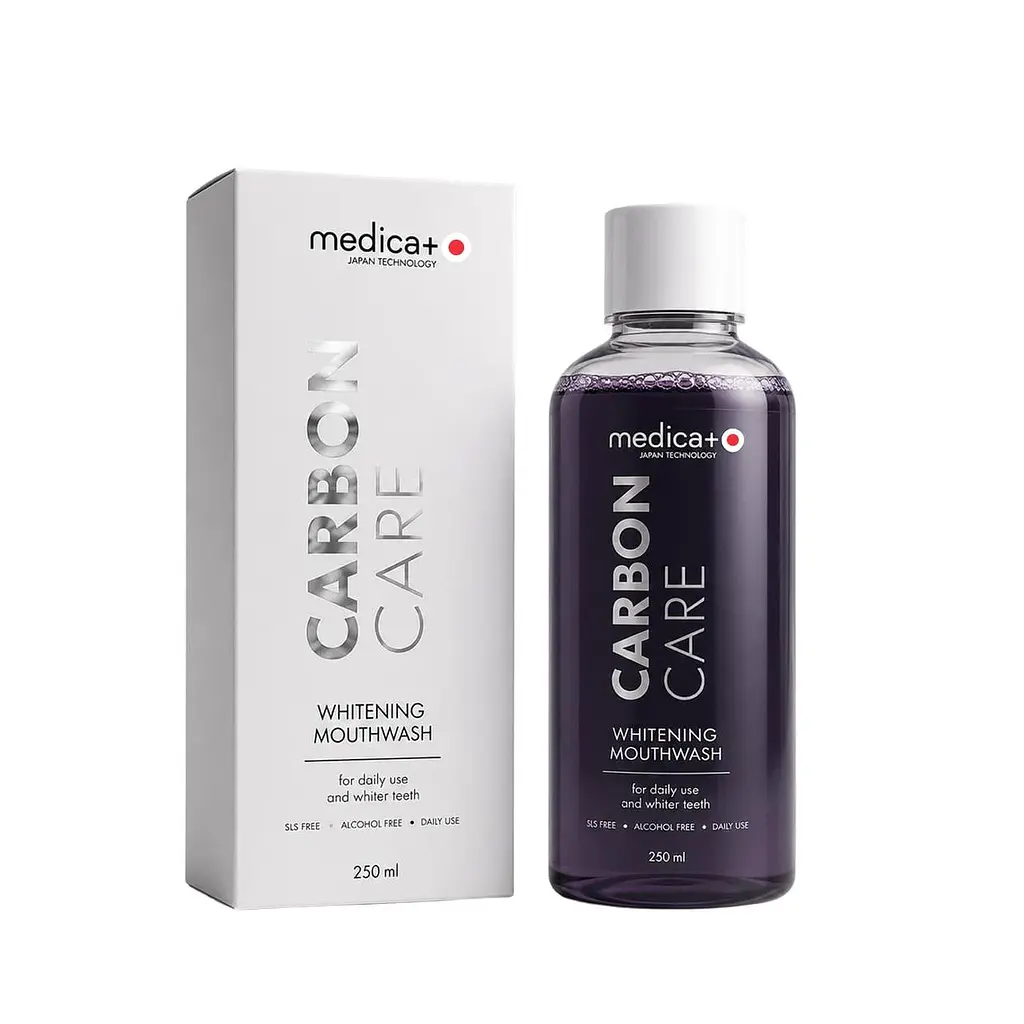 Ополіскувач для ротової порожнини Medica+ Carbon Care відбілювальний без спирту 250 мл - фото 3