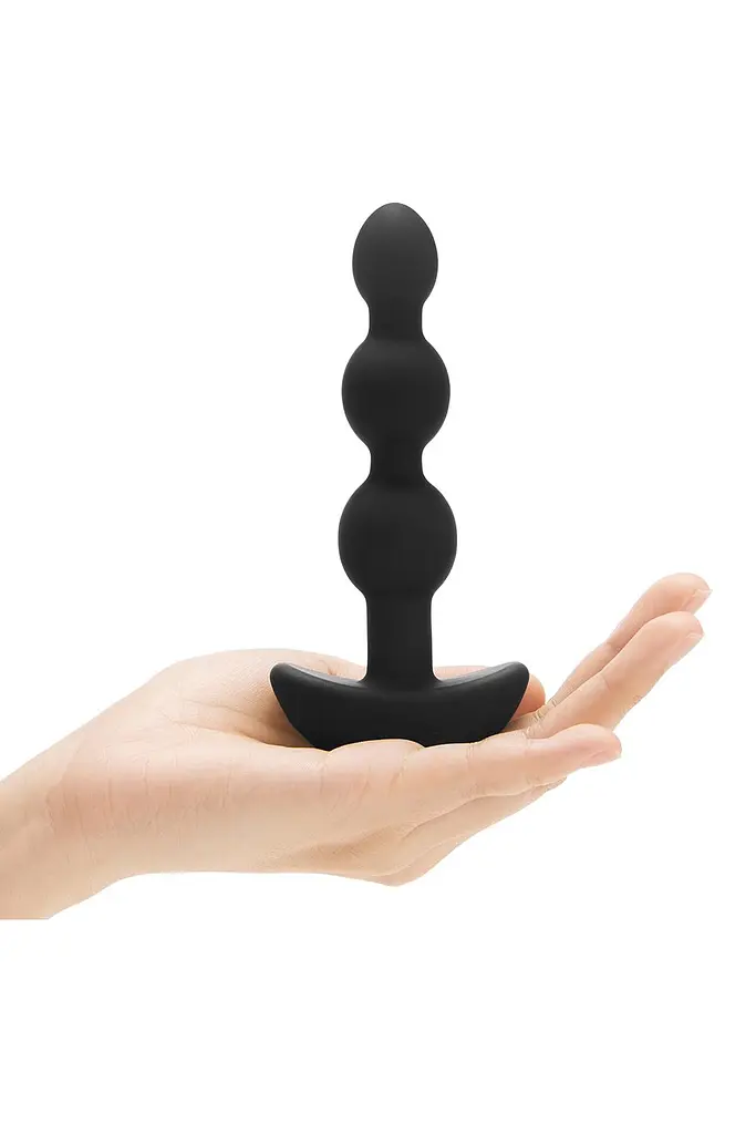 Анальная пробка B-Vibe Triplet 13.8 см (черный) - фото 3