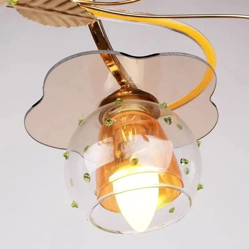 Люстра потолочная Brille для кухни E14 40W G (LK-358C/2) - фото 3