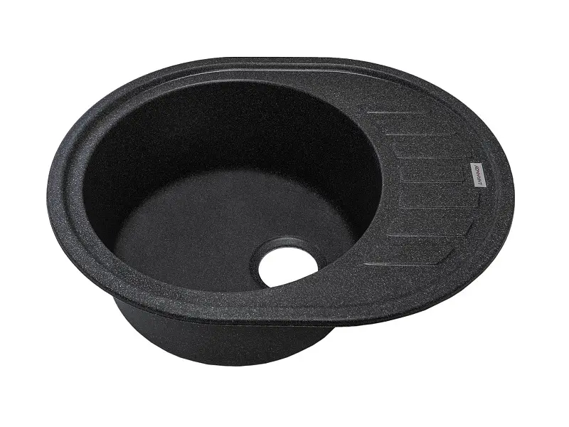 Кухонна мийка Adamant Ovum 615x495x200 чорний 1824296100403, Чорний - фото 2