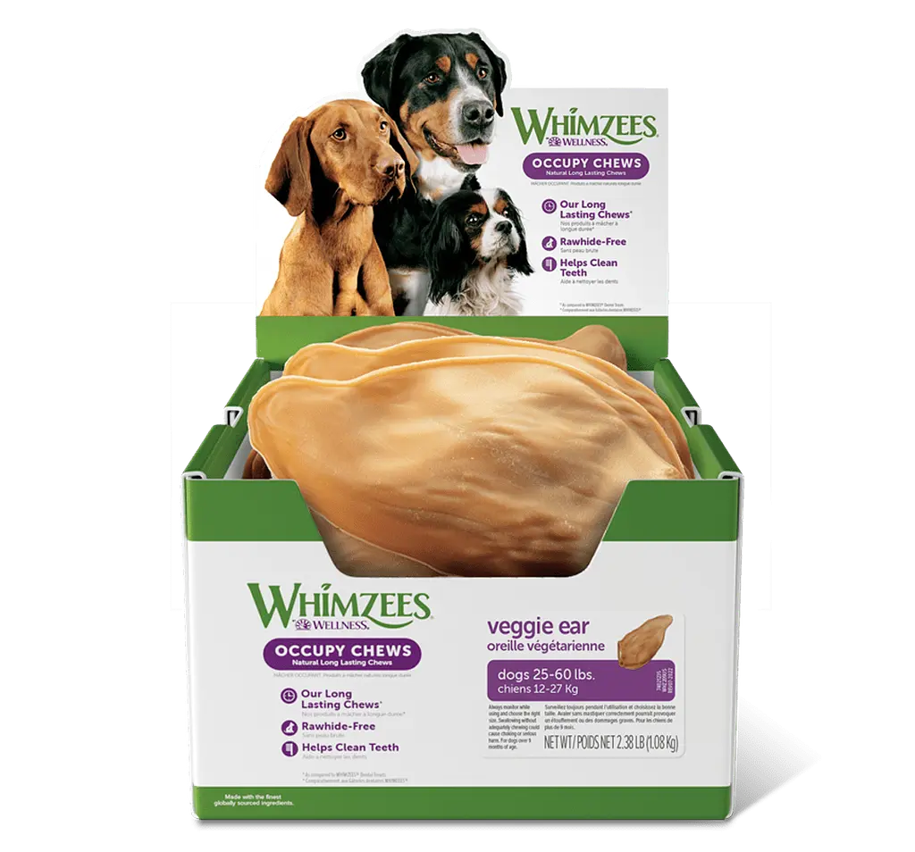 Натуральні ласощі для зубів собак WHIMZEES Dental Treats Veggie Ear, 1 шт. L - фото 4