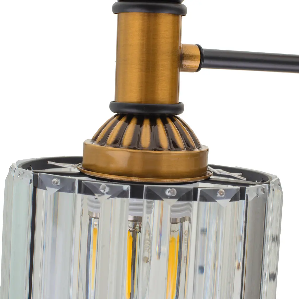 Люстра Brille для коридора E27 60W BK+GDB (LK-715S/3) - фото 3