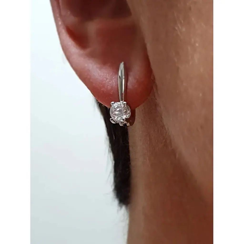 Золоті сережки Qvaliz з фіанітами. 50200688Б - фото 2