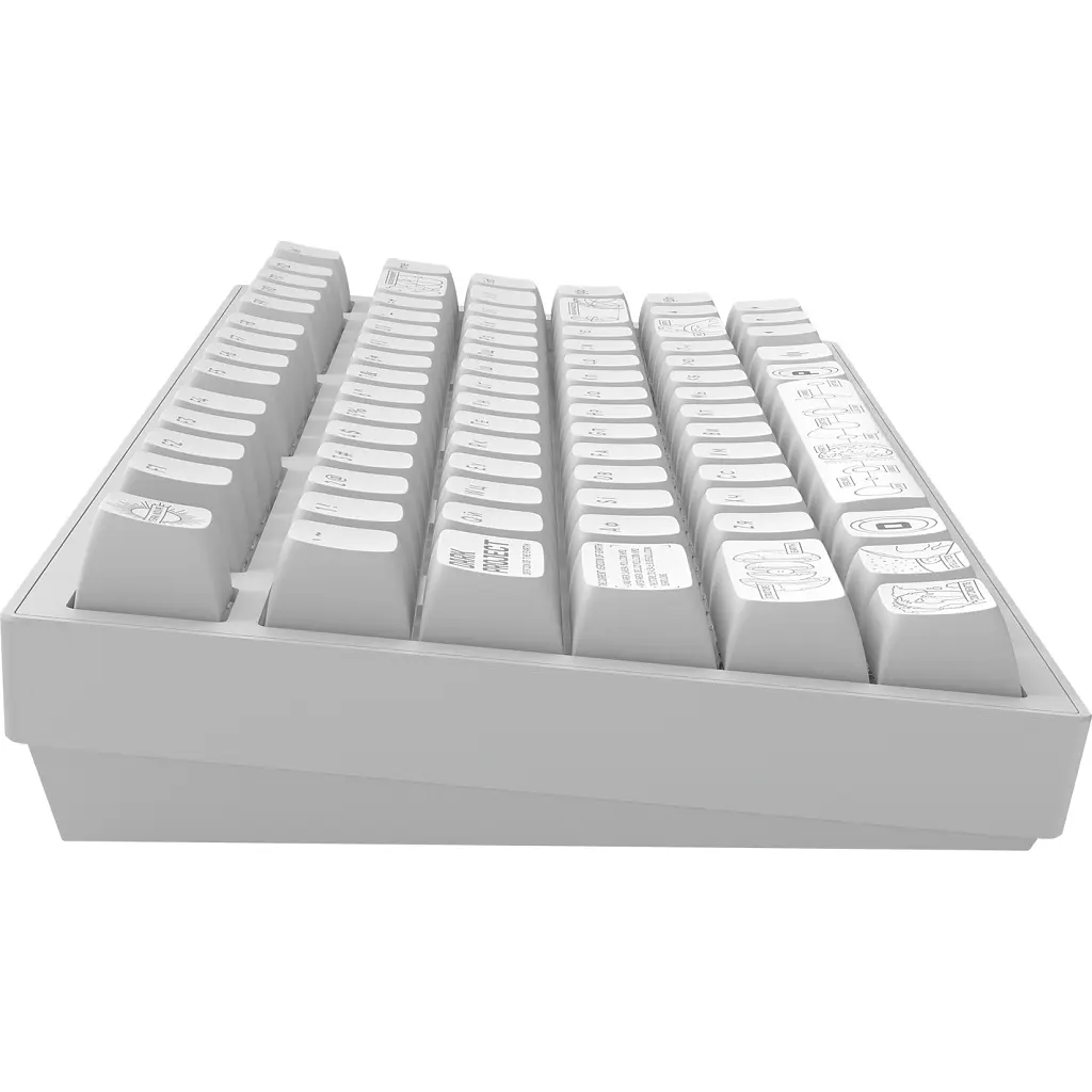 Клавиатура Dark Project ALU81 Terra Nova PBT RGB Mech G3MS Moonstone White (DPKB_NOVA_81_ANSI_WHITE_UA) - фото 8