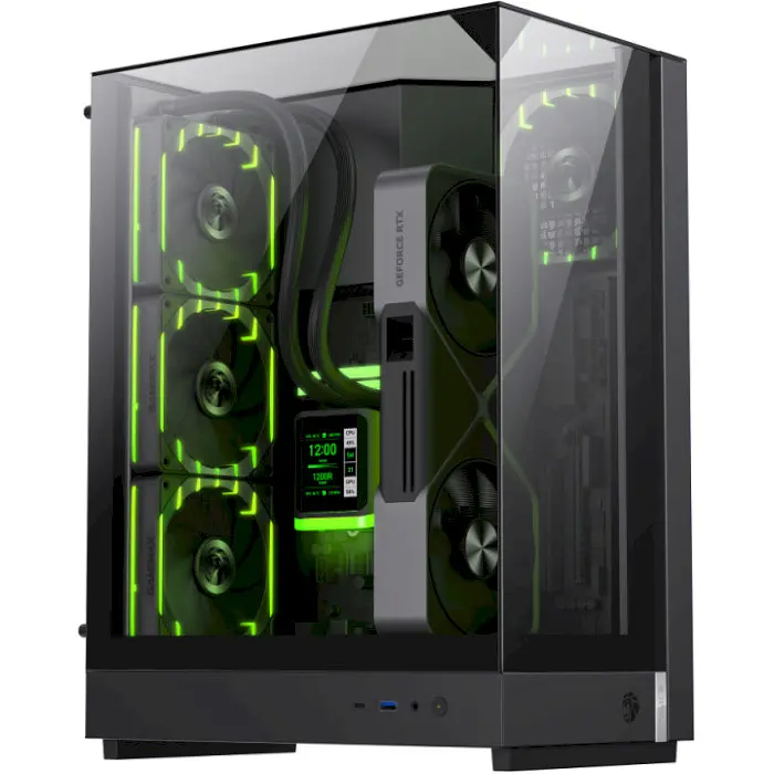 Корпус GameMax T20 Black with window (T20 BK)