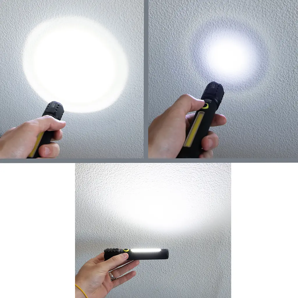Фонарь ручной BL-C72-P50, светодиодный, аккумуляторный, с USB зарядкой, металлический корпус - фото 5