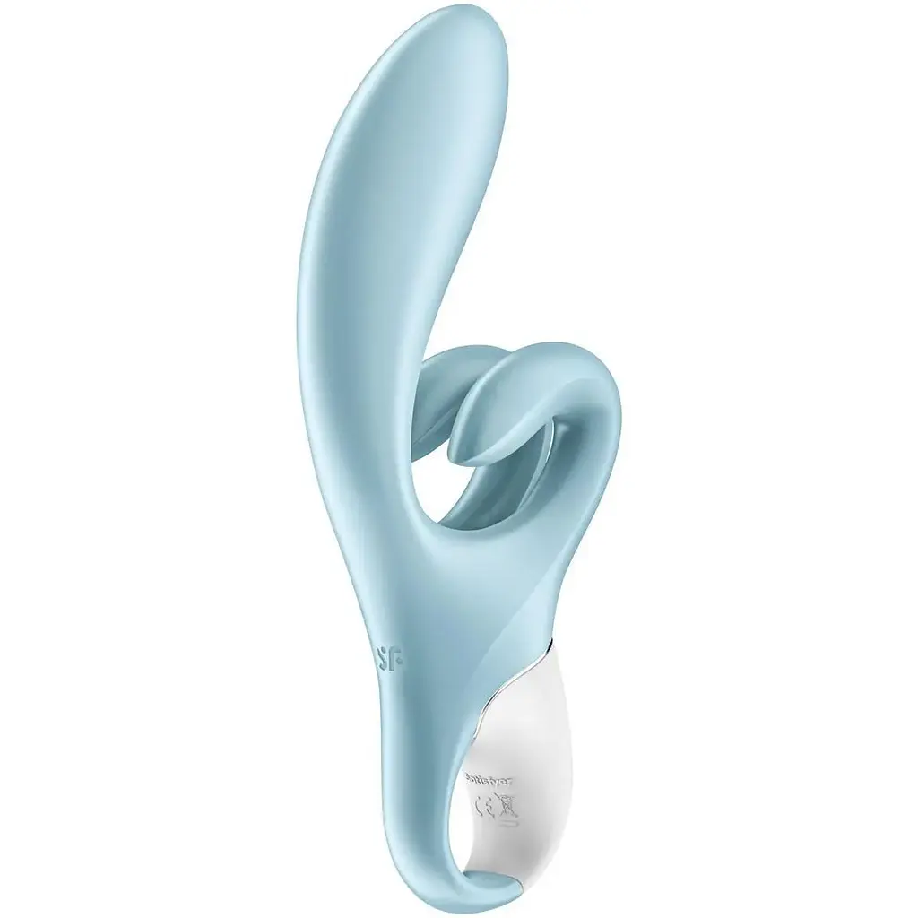 Вібратор-кролик Satisfyer Touch Me Блакитний з подвійним відростком - фото 6