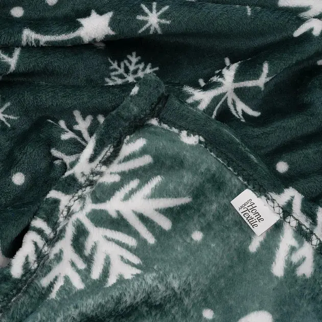 Плед Ardesto Christmas Flannel Ялинки Зелений ART0128PB 160х200 см - фото 4