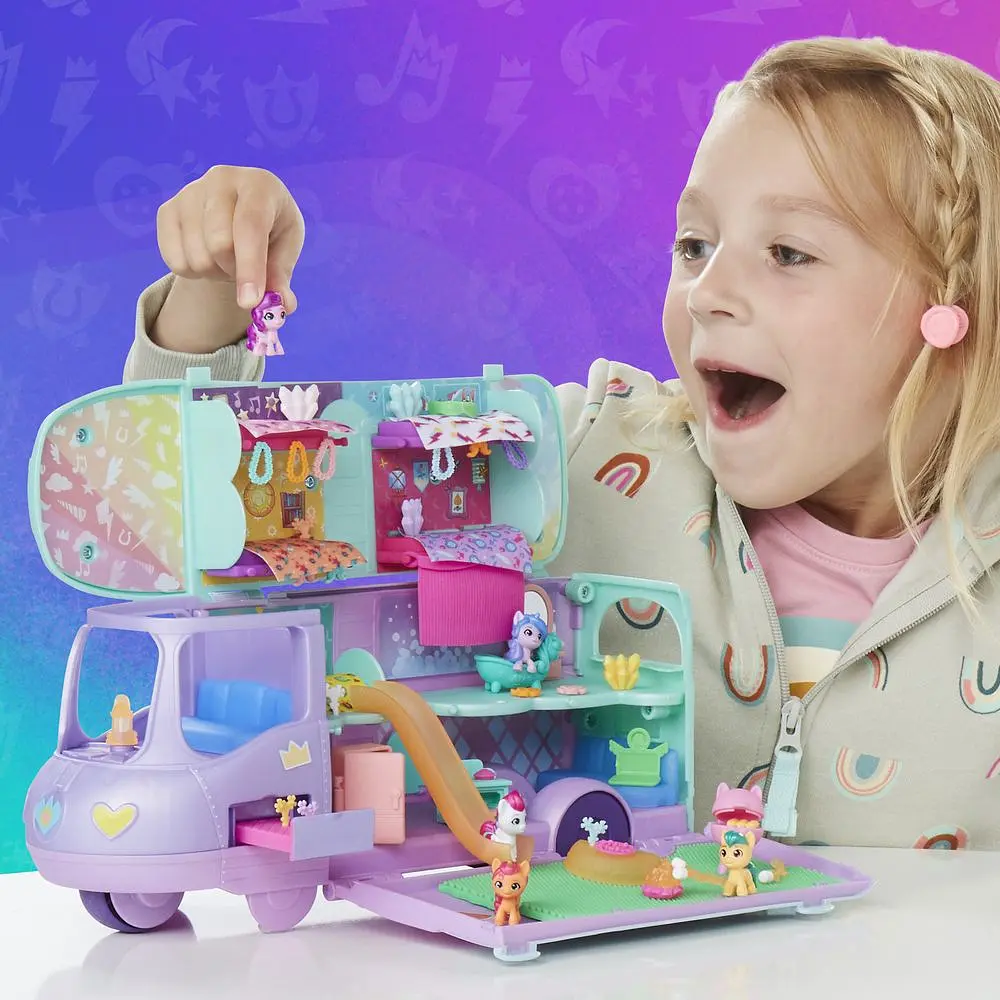 Ігровий набір My Little Pony Playset World Magic Mare Stream Buildable Trailer Camper Van (F7650) - фото 9