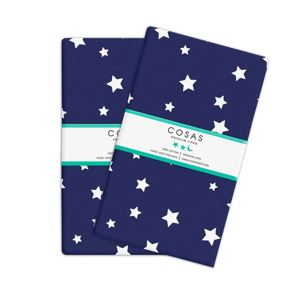 Набір наволочок Cosas Blue starsfall 50х70 см синій (SetPillow_StarfallBlue_50х70) - фото 2