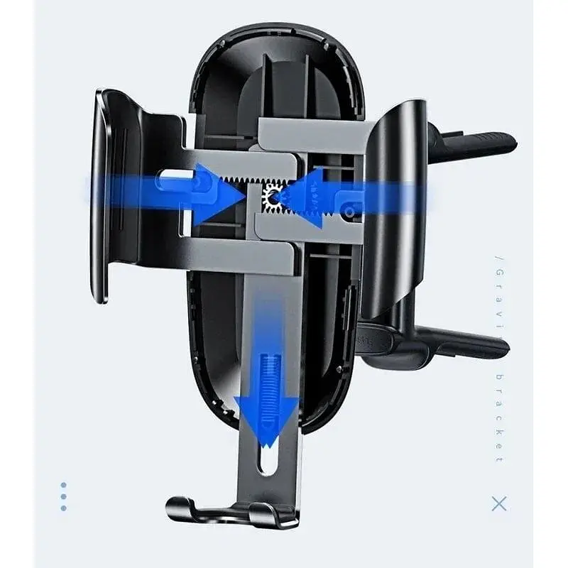 Автотримач Baseus Future Gravity Vehicle-mounted Holder Applicable to Round Air Outlet SUYL-BWL01 - фото 5