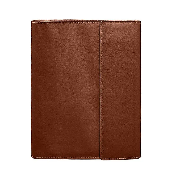 Кожаная папка для документов "Семейная" А4 Светло-коричневая - фото 7