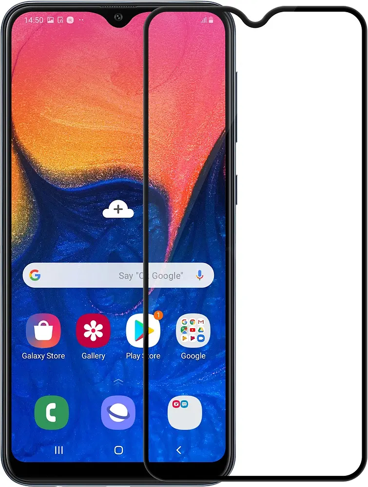 Захисне скло Tempered Glass 11D Premium Full Glue Samsung Galaxy A10/A10s/M10/M20 black - фото 2