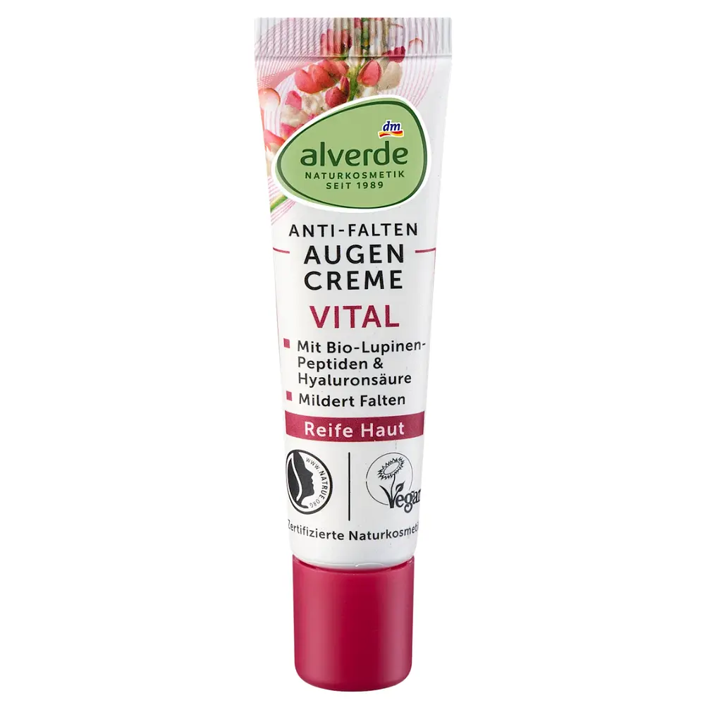 Крем Alverde Naturkosmetik вітамінний для шкіри під очима з органічним люпином 15 мл - фото 3