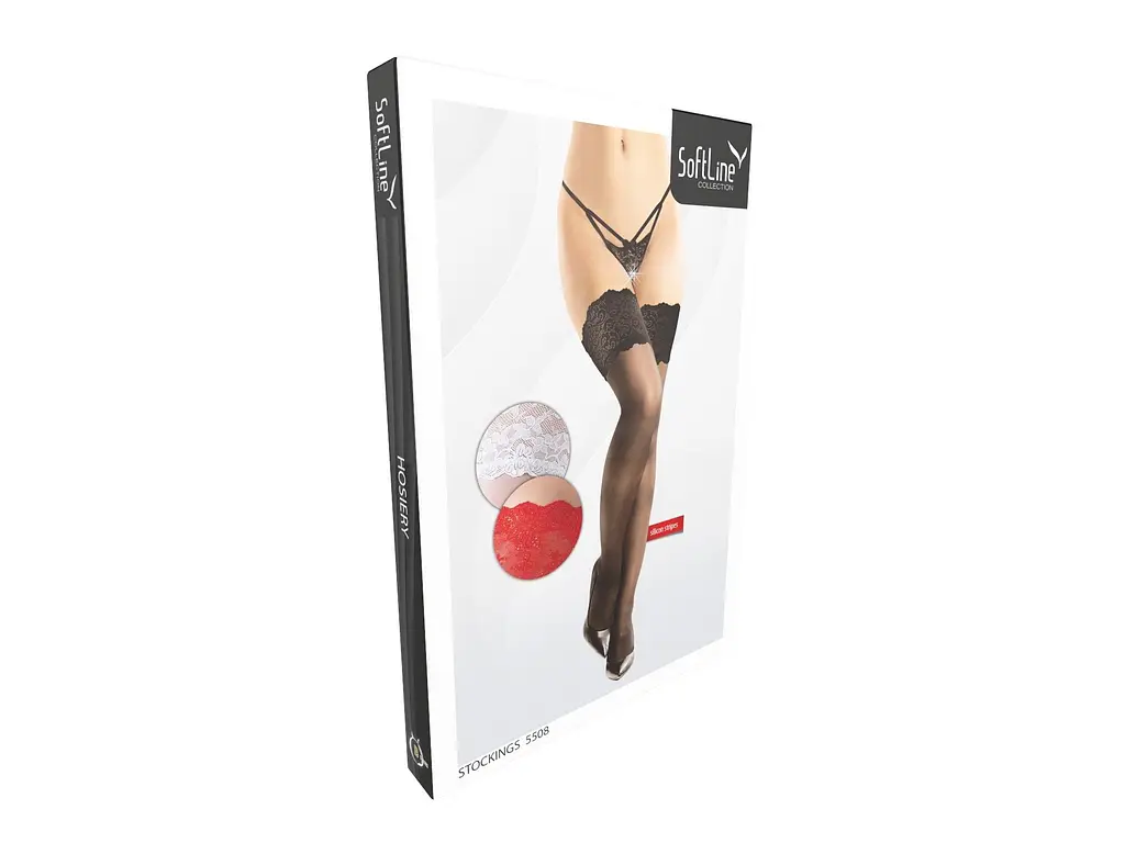 Чулки Softline Stockings 5508 4 (черный) - фото 3